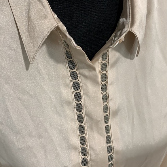 Express Satin Button Down - Picture 3 of 6